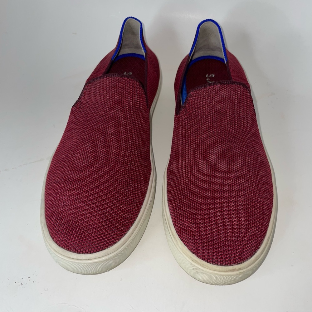 Rothy’s Red Maroon Slip On Sneakers Women’s Size 8.5 - Picture 3 of 13